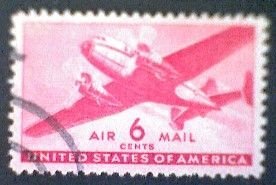 United States, Scott #C25, used(o), 1941 Transporter Issue, 6¢, carmine