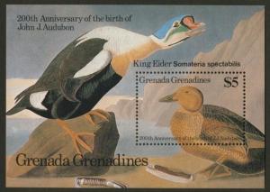 Grenada Grenadines 736 MNH Art, Paintings, Audubon Birds, Ducks