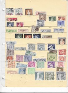 GREECE COLLECTION ON STOCK SHEET MINT/USED