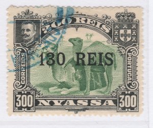 Portugal Nyassa Company 1903 130r on 300r Used Stamp A25P21F17680-