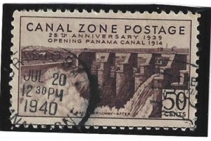 Canal Zone Scott #135 Used 50c  25th Anniv SON Cancel 2021 CV $6.00