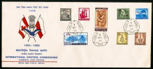 UN India Forces Stamps 1968 India Forces First Day Cover With Overprints