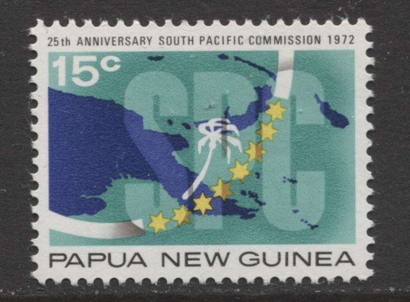 Papua New Guinea - Scott 342 -S.P Commission.-1972 - MNH- Single 15c Stamp