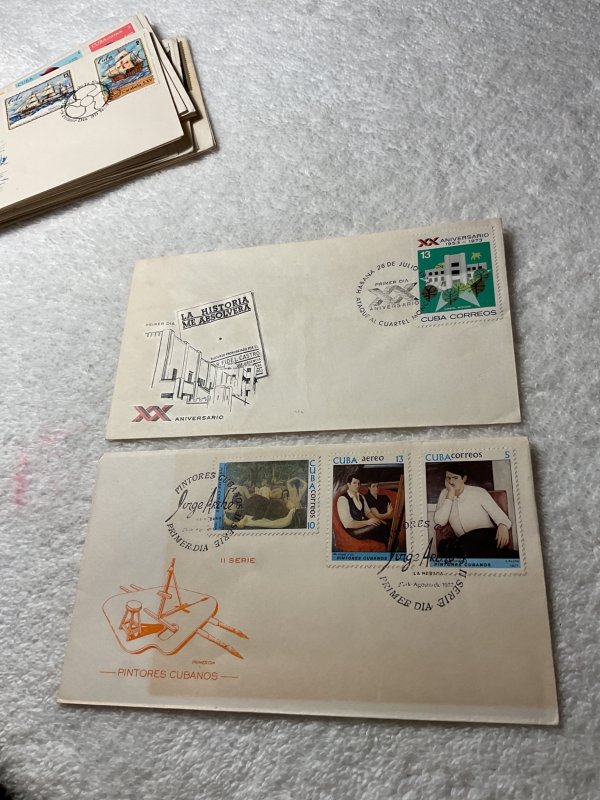 CUBA-(1972-1979).HISTORICAL EVENTS.LOT OF 32-FIRST DAY COVERS.