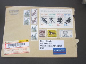 Germany registered USA cover  OurRef:1537