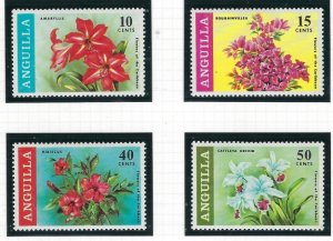 Anguilla 70-73 MNH 1969 Flowers (fe8848)