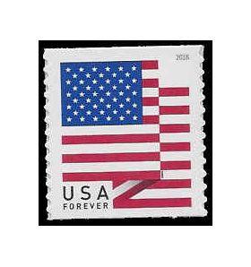 #5261 (50c Forever) US Flag Coil Single BCA 2018 Mint NH