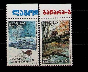 GEORGIA Sc 210-11 NH ISSUE OF 1999 - ANIMALS - EUROPA - (WS25)