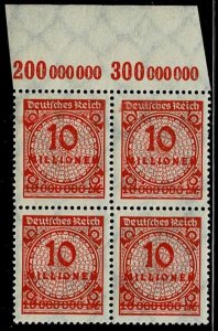 Germany 1923, Sc.#286 MNH, Plate Print with Margin A and Crack in Rosette.