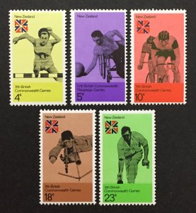 New Zealand 1974 #547-51, Commonwealth Games, MNH.