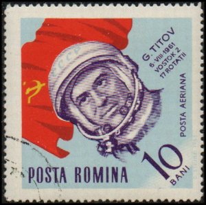 Romania C152 - Cto - 10b G. S. Titov (1964)