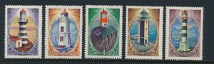 USSR (Russia) 5265-9 MNH LIghthouses, Ships, Birds