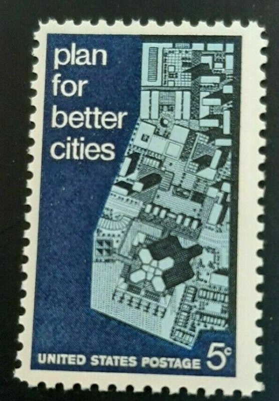 Scott # 1333 - 5 Cent Stamp Urban Planning, Better Cities - MNH - 1967