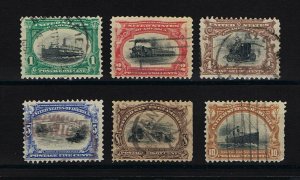 GENUINE SCOTT #294 295 296 297 298 299 USED COMPLETE SET PAN-AM EXPO #11758