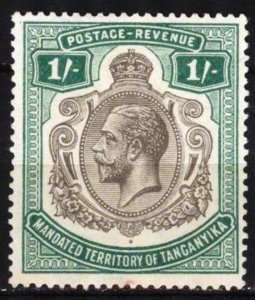 Tanganyika 1927 KGV 1 Sh. MH