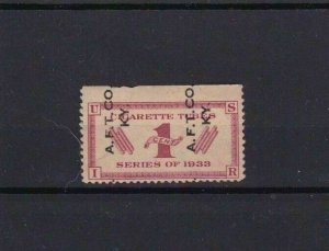 UNITED STATES 1933 CIGARETTE TUBES STAMP  R 1881