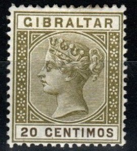 Gibraltar #31 F-VF Unused CV $19.00 (X6498)