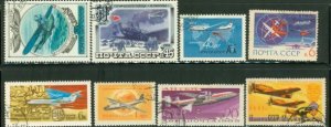 Russia Aircraft , 8 stamps
