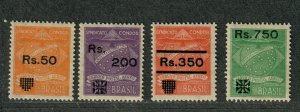 Brazil Sc#1CL10-1CL13 M/NH/VF, Cv. $69.50