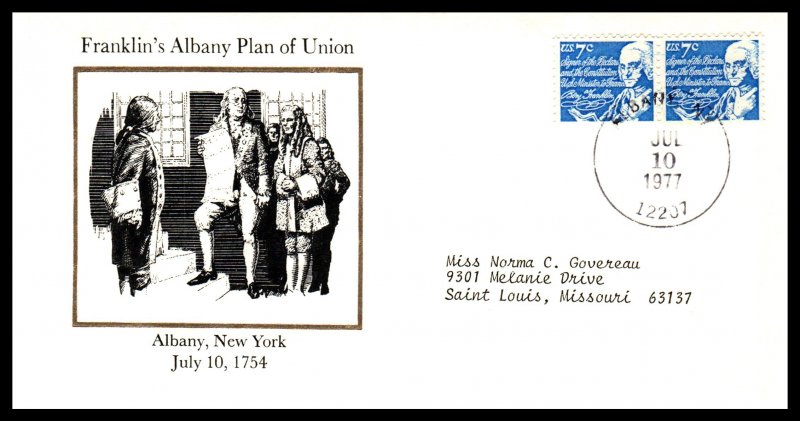 US Franklin's Albany Plan of Union 1977 Cover