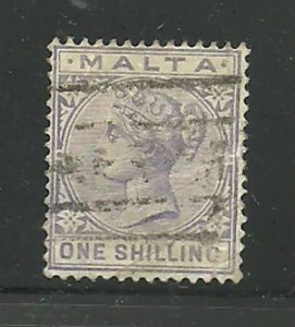 Album Treasures Malta Scott # 13 1sh Victoria VF Used