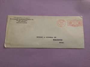 U.S. W.D. Allen Manufacturing Co Chicago 1933 Pre Paid Stamp Cover R50825