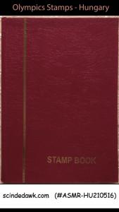 COLLECTION OF HUNGARY OLYMPIC STAMPS (65 MNH) IN SMALL STOCK BOOK