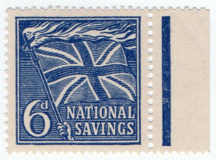 (I.B) Cinderella Collection : National Savings - Flaming Cross 6d