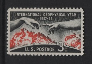 United States   #1107  MNH 1958  geophysical year