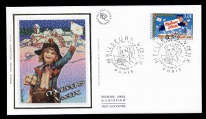 France 1997 Seasons Greetings, mailman FDC