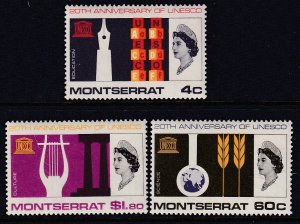 Montserrat 186-188 MNH VF