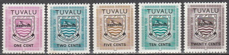 Tuvalu #J1a-J5a   MNH   (S6505)