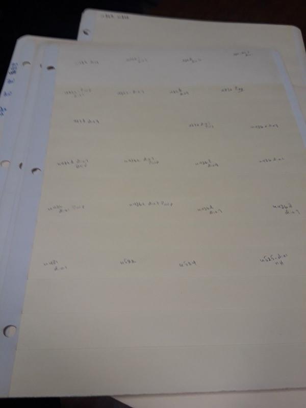 Used Stamp Stock Pages 60 +