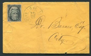 Civil War Era - 1864 Indianapolis, Indiana to Local Address - Black Jack