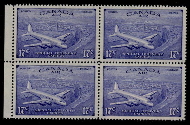 Canada CE3 Block of 4 MNH Aircraft