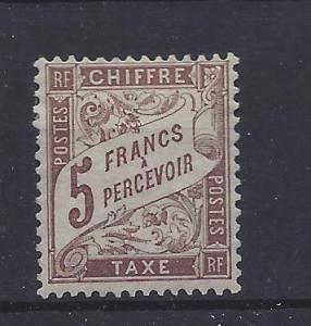 France, J28, Postage Due Single,**VLH**