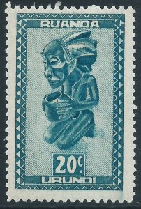 Ruanda Urundi, Sc #92, 20c MH