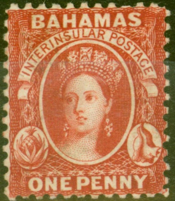 BAHAMAS 1882 1D Briefmarken Elizabeth II SG40 guter Zustand & frisch leicht MTD
