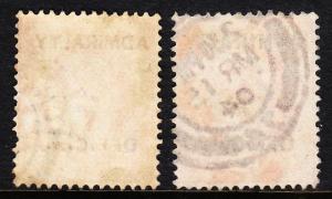 GREAT BRITAIN — SCOTT O73,O79 — ADMIRALTY OFFICIAL (2 TYPES) — USED — SCV $31.00