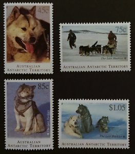 Australian Antarctic Territory  #L90-3 MNH set, the last huskies, issued 1994