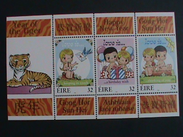 ​IRELAND- YEAR OF THE LOVELY TIGER, LOVELY CARTOON LOVERS MNH S/S-SHEET VF