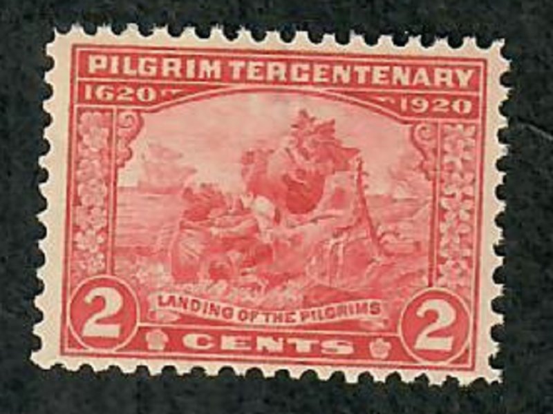 549 Landing of the Pilgrims Mint Hinged single