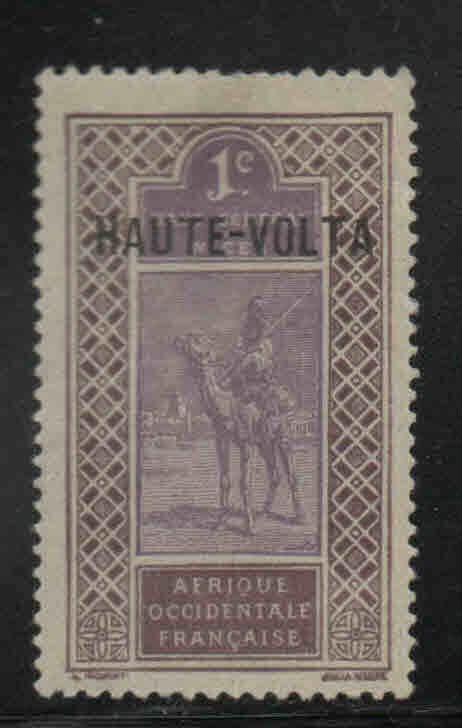 Burkina Faso Upper Volta Scott 1 MH*  stamp