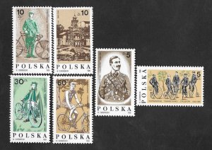 SE)1986 POLAND, FROM THE CYCLING SERIES, CENTENARY OF THE WARSAW CYCLING SOCIET