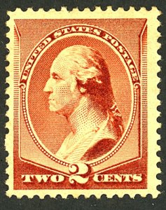 U.S. #210 MINT OG HR THIN