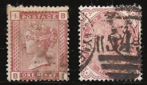 Great Britain #79 and 80 Scott CV $62.50