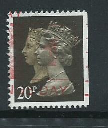 Great Britain QE II  SG 1469 Harrison  FU Booklet right margin imperf