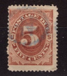 US POSTAGE DUE - J4  -  USED  -  FINE  -  3 LARGE MARGINS  -  SCV:  $70.00