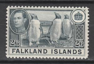 FALKLAND ISLANDS 1938 KGVI PENGUINS 2/6