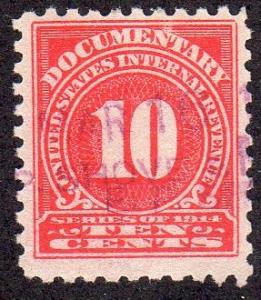 USA R212 - Used - 10c Documentary / Numerals (1914)